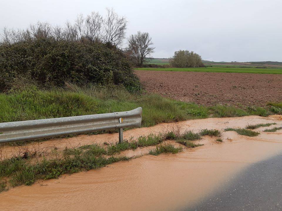 Fotos: La lluvia provoca inundaciones en el regadío de Corera