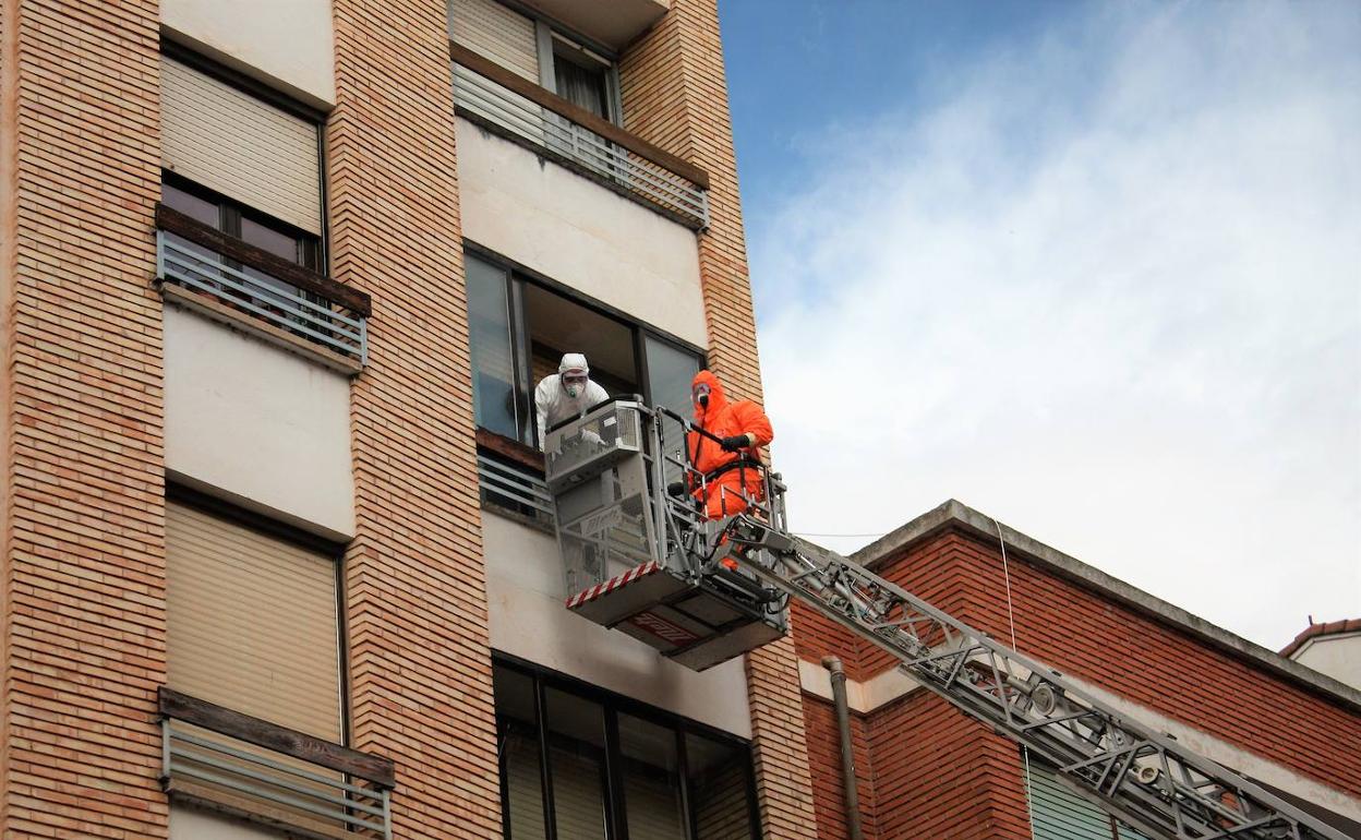 Intervención de los bomberos por una falsa alarma en Nájera