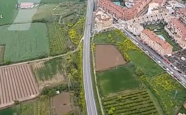 Imagen principal - Cornavirus en La Rioja: vídeo de calles vacías vistas desde un helicóptero