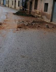 Imagen secundaria 2 - Desprendimiento en el Barrio Bodegas de Quel