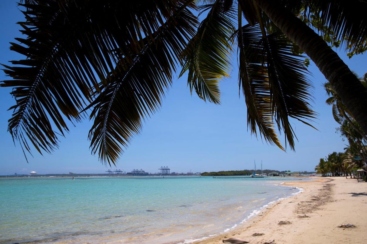 Playa vacía en Boca Chica (República Dominicana) esta semana. 