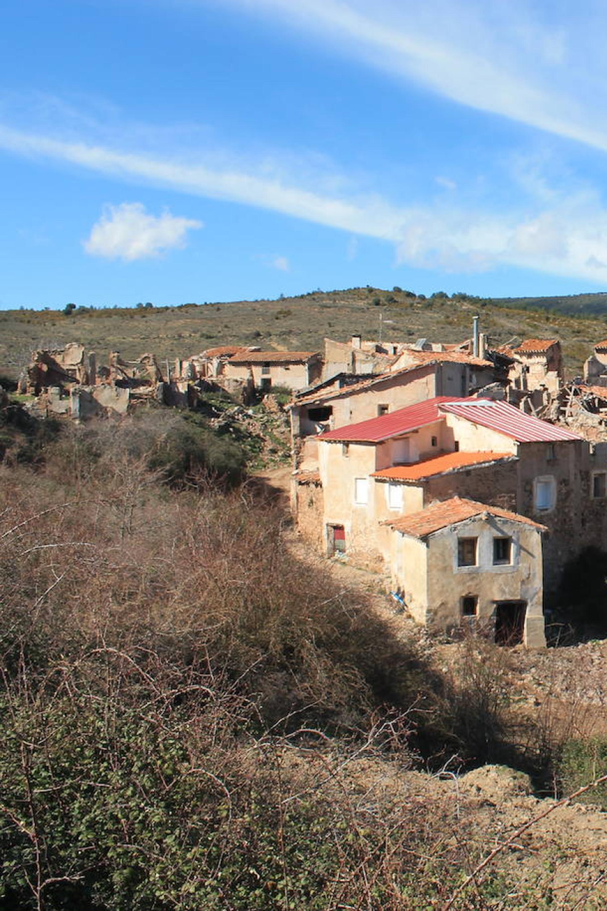 Vista general de la aldea de Santa Cecilia, perteneciente a Santa Engracia de Jubera, donde dominan la calma y el sosiego. 