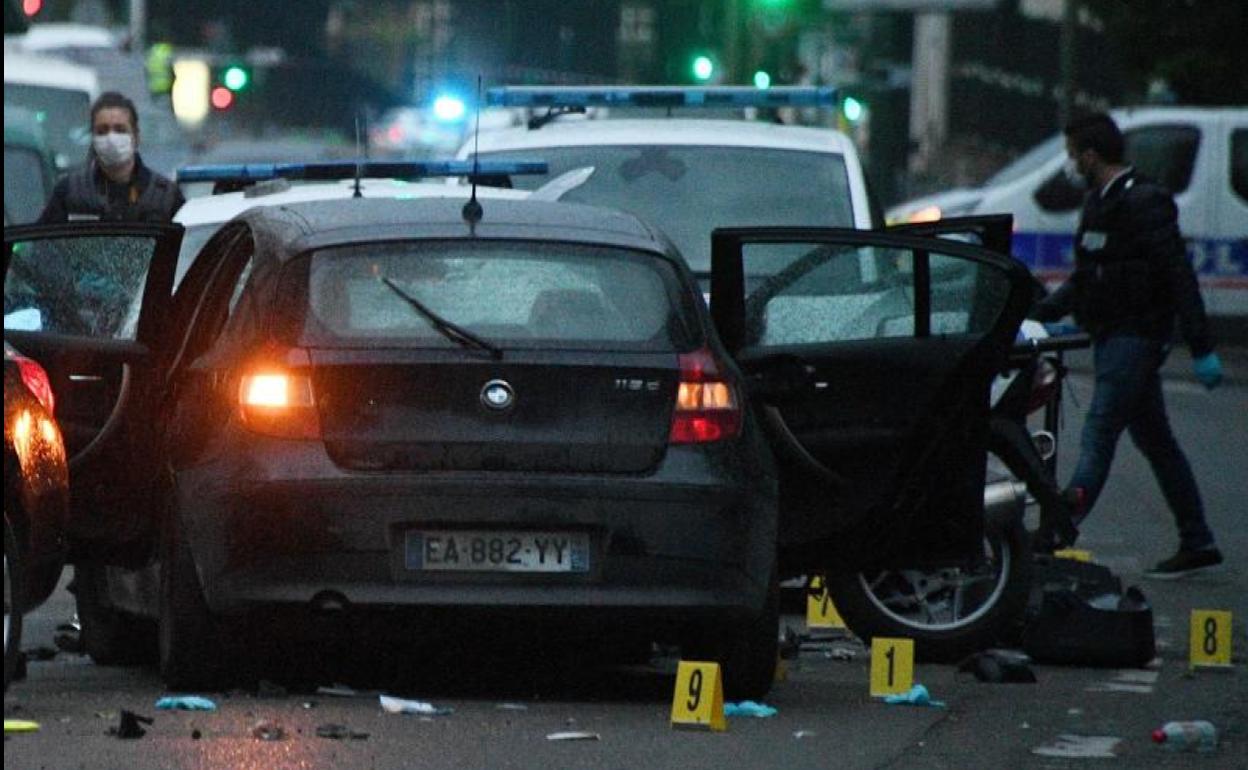 Lugar del ataque contra el dispositivo de control de tráfico. 