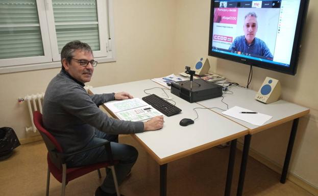 Jesús Izquierdo y Jorge Ruano, este miércoles en una videoconferencia. 