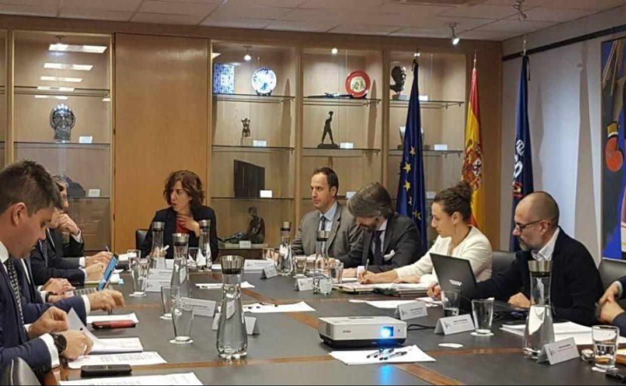 Irene Lozano, presidenta del CSD, en una reunión de trabajo. 