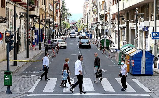 Imagen principal - Gonzalo de Berceo y República Argentina, primeras calles en estar preparadas para ampliar sus aceras