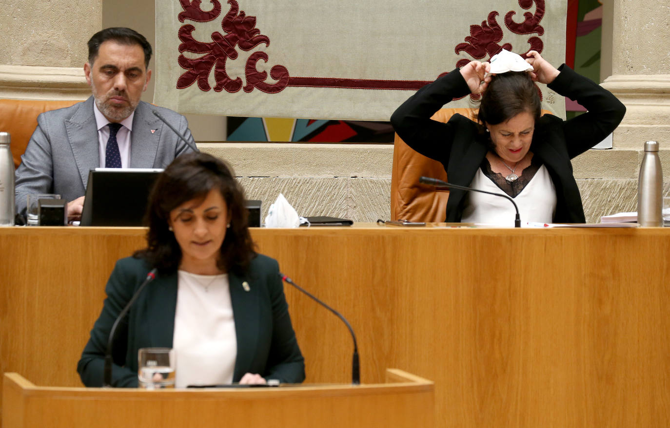 Este jueves se ha celebrado el Parlamento de La Rioja en el que ha comparecido la presidenta del Gobierno regional, Concha Andreu.