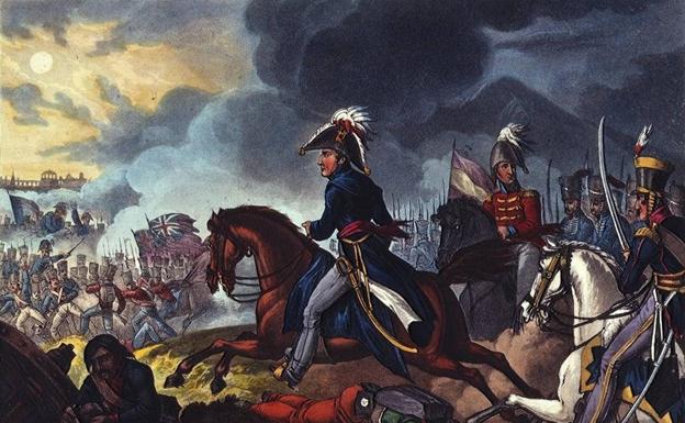 El duque de Wellington en la batalla de los Arapiles, en la Guerra de la Independencia. 