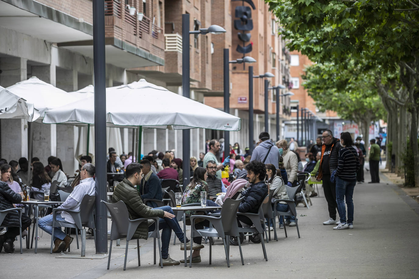 Las medidas se cumplieron de forma más adecuada este martes en estos espacios de la hostelería