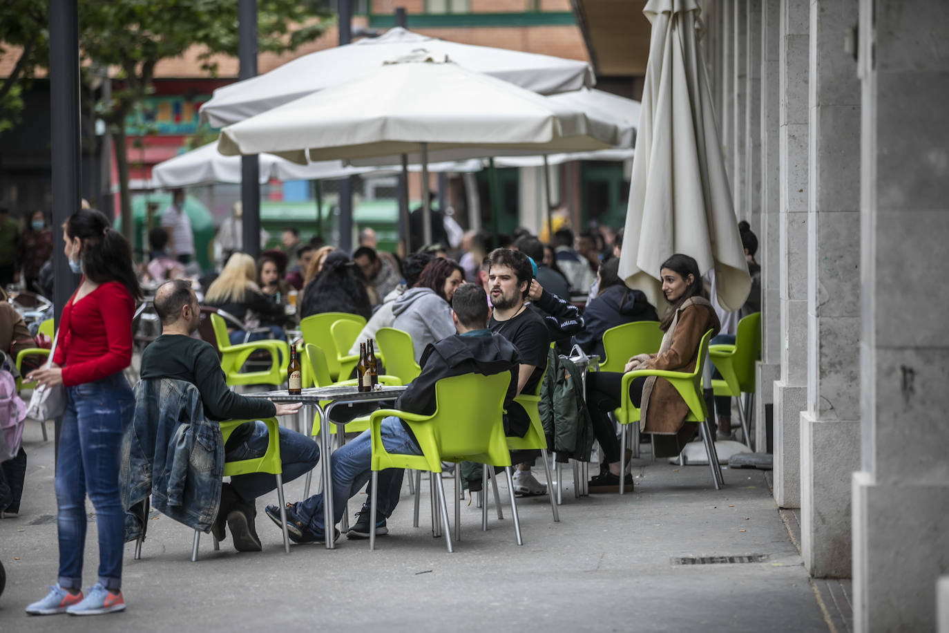 Las medidas se cumplieron de forma más adecuada este martes en estos espacios de la hostelería