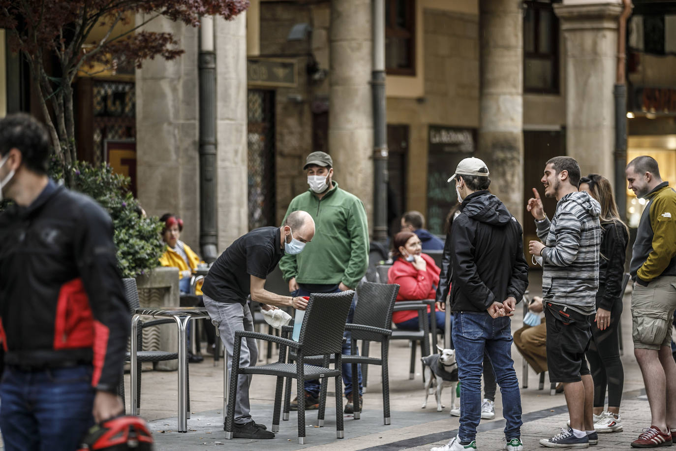 Las medidas se cumplieron de forma más adecuada este martes en estos espacios de la hostelería