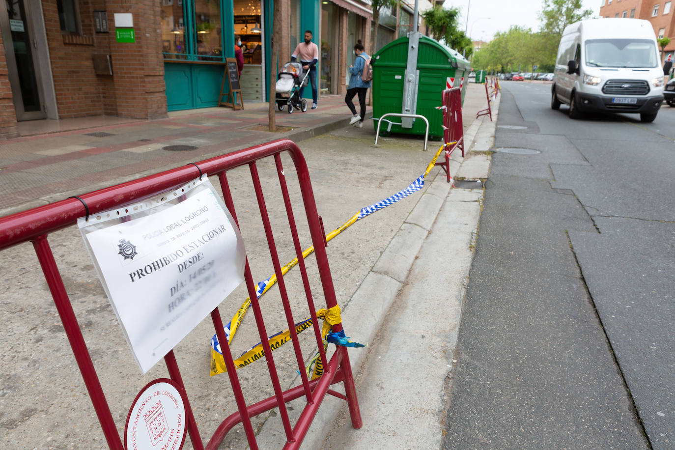 La ciudad de Logroño amplía sus aceras para desplazarse de forma segura durante la crisis pero con visos de permanencia