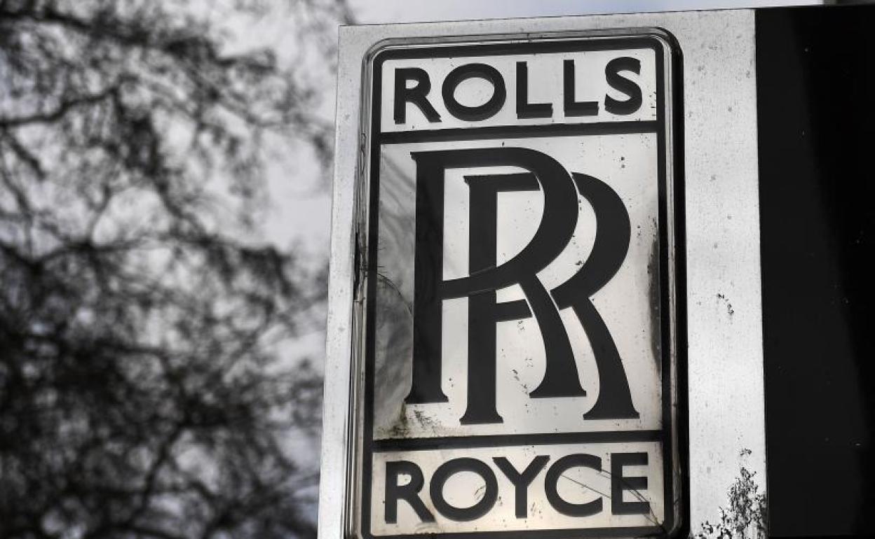 Logotipo del grupo británico Rolls Royce 