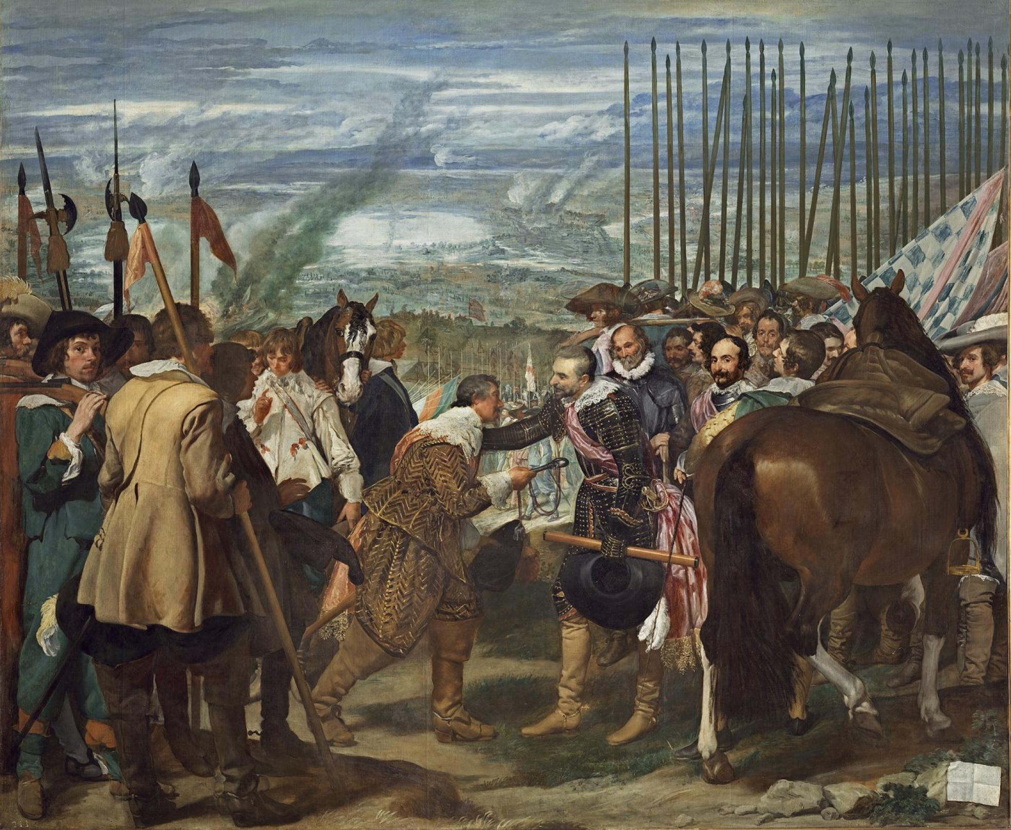 'La rendición de Breda' o 'Las lanzas', óleo de Diego Velázquez. 