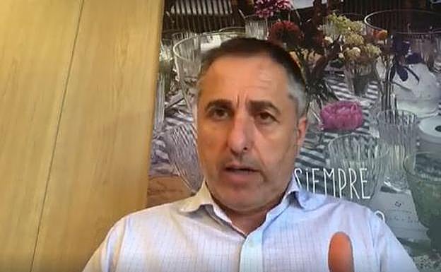 Demetrio Domínguez, en un instante del vídeo. 