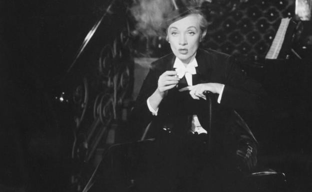 Marlene Dietrich.