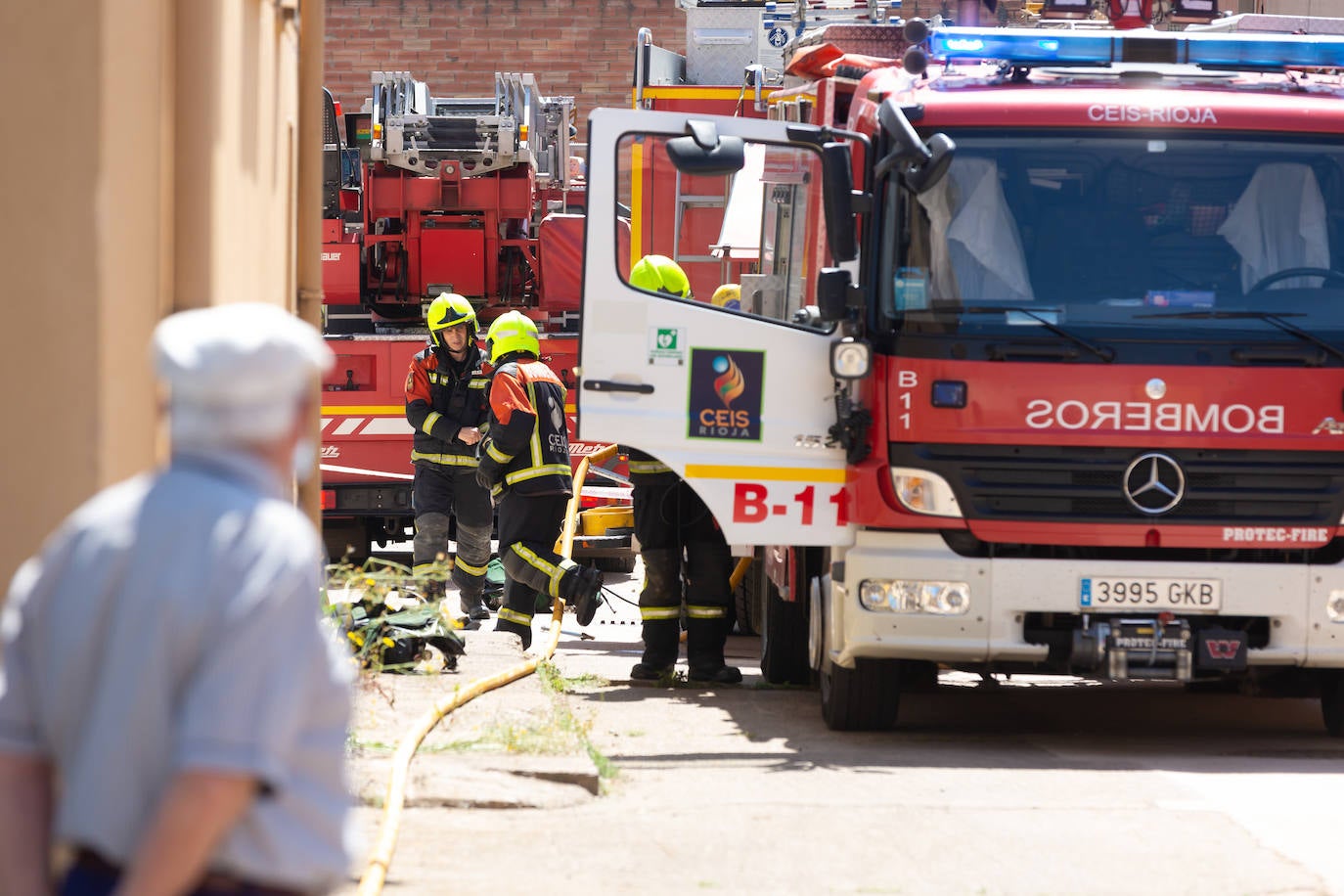 Incendio en una casa en Uruñela