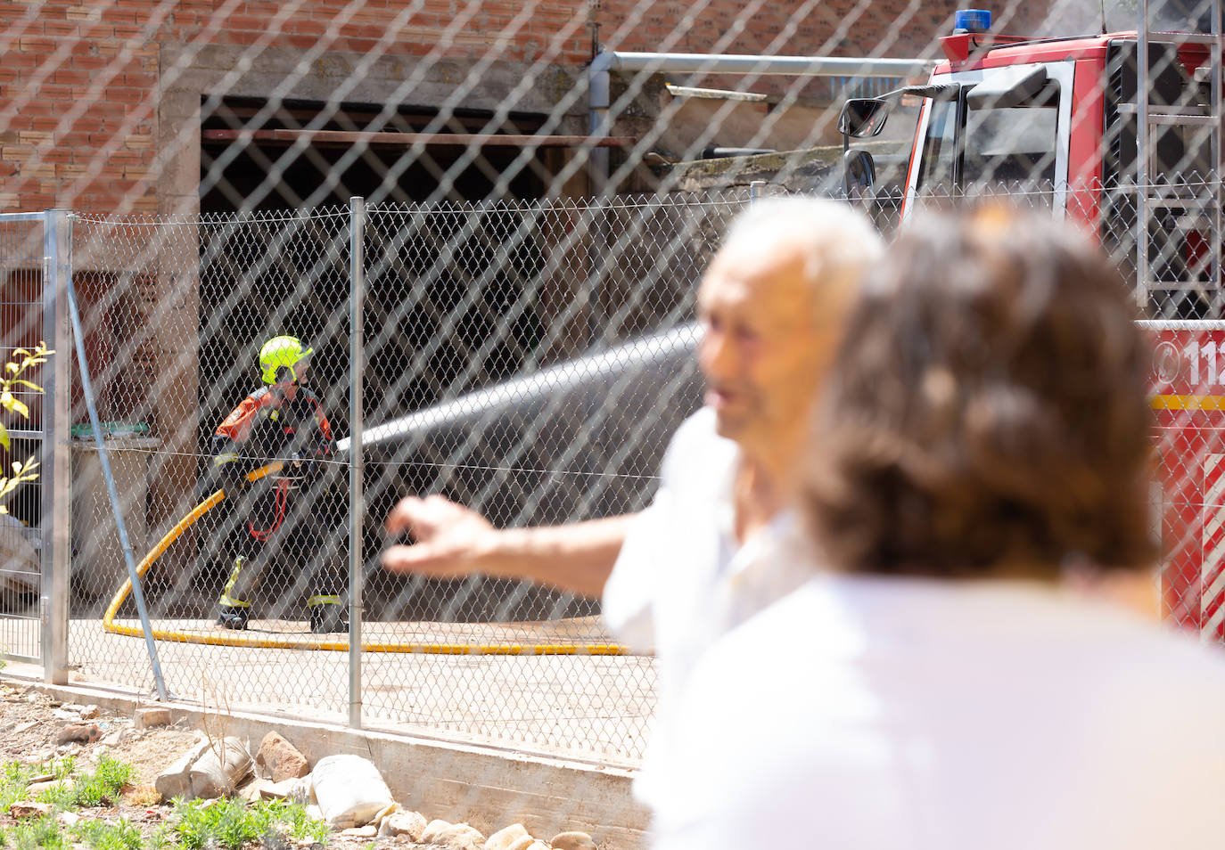 Incendio en una casa en Uruñela