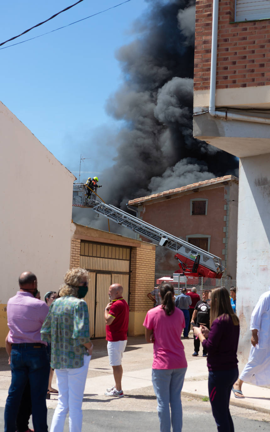 Incendio en una casa en Uruñela