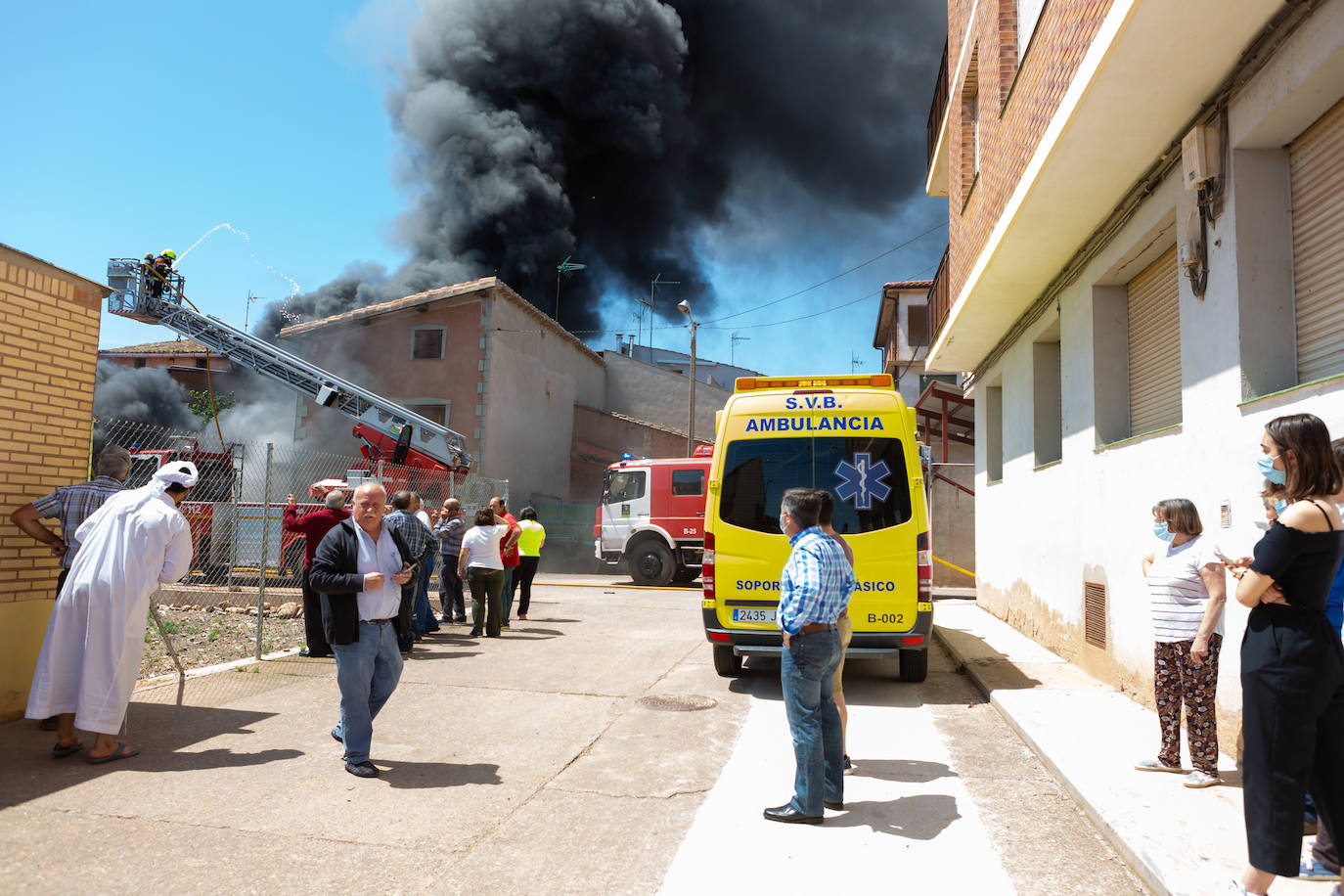 Incendio en una casa en Uruñela