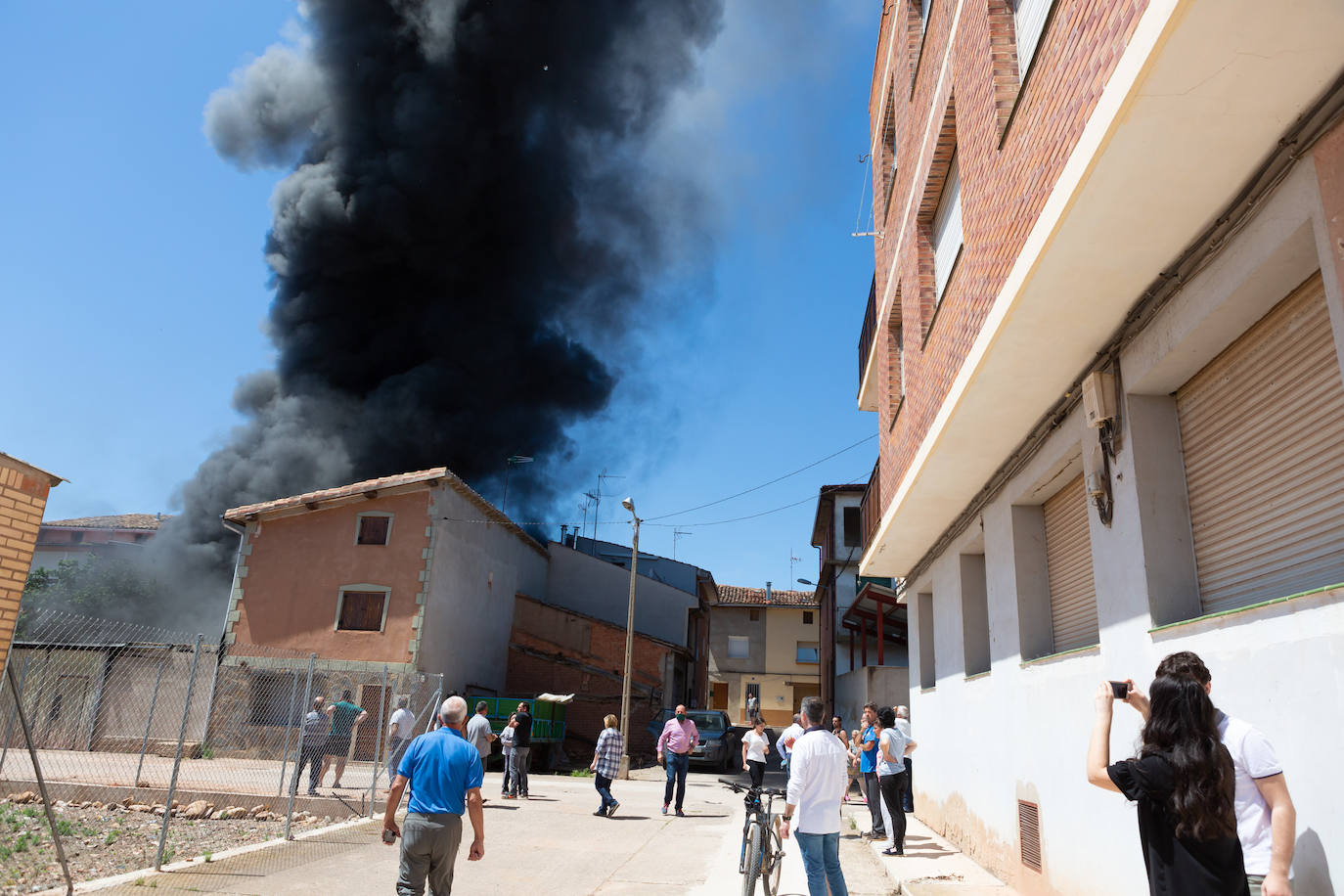 Incendio en una casa en Uruñela