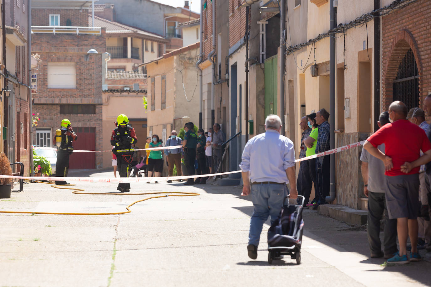 Incendio en una casa en Uruñela