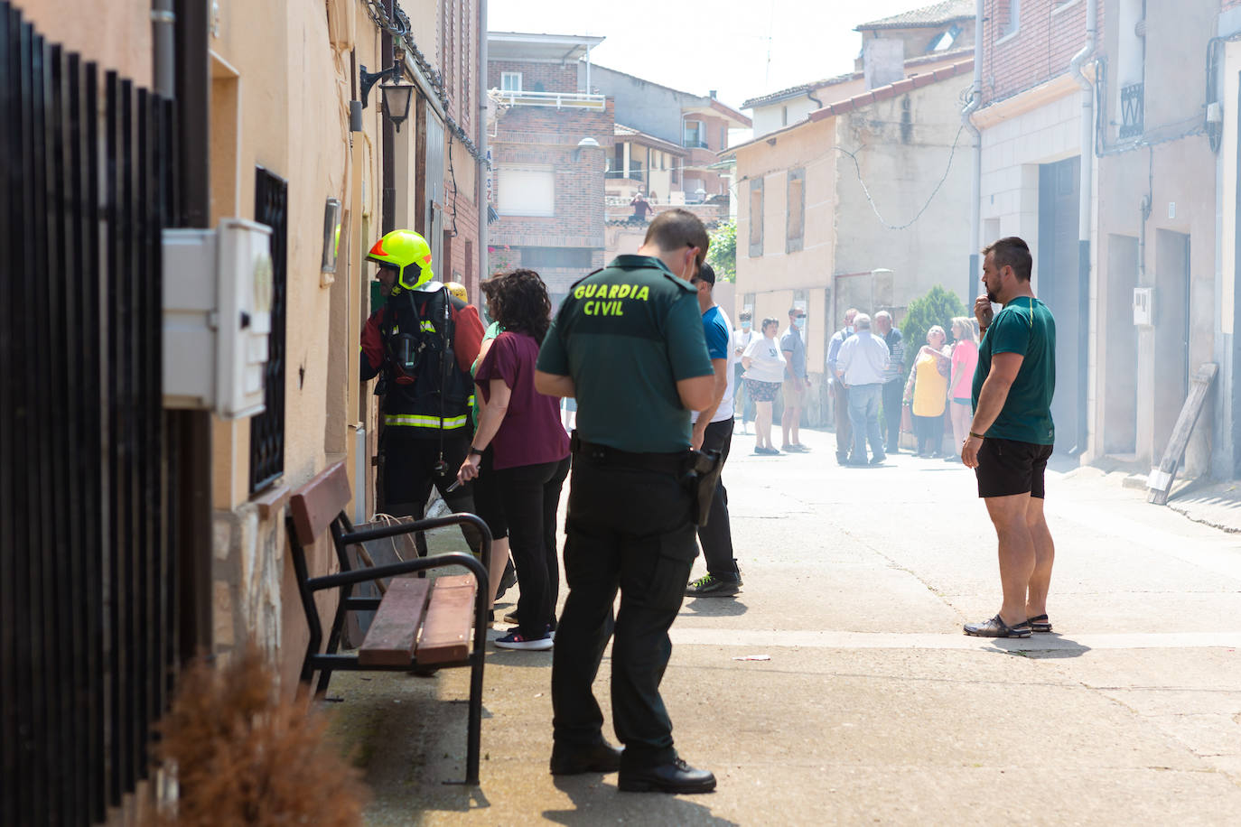 Incendio en una casa en Uruñela