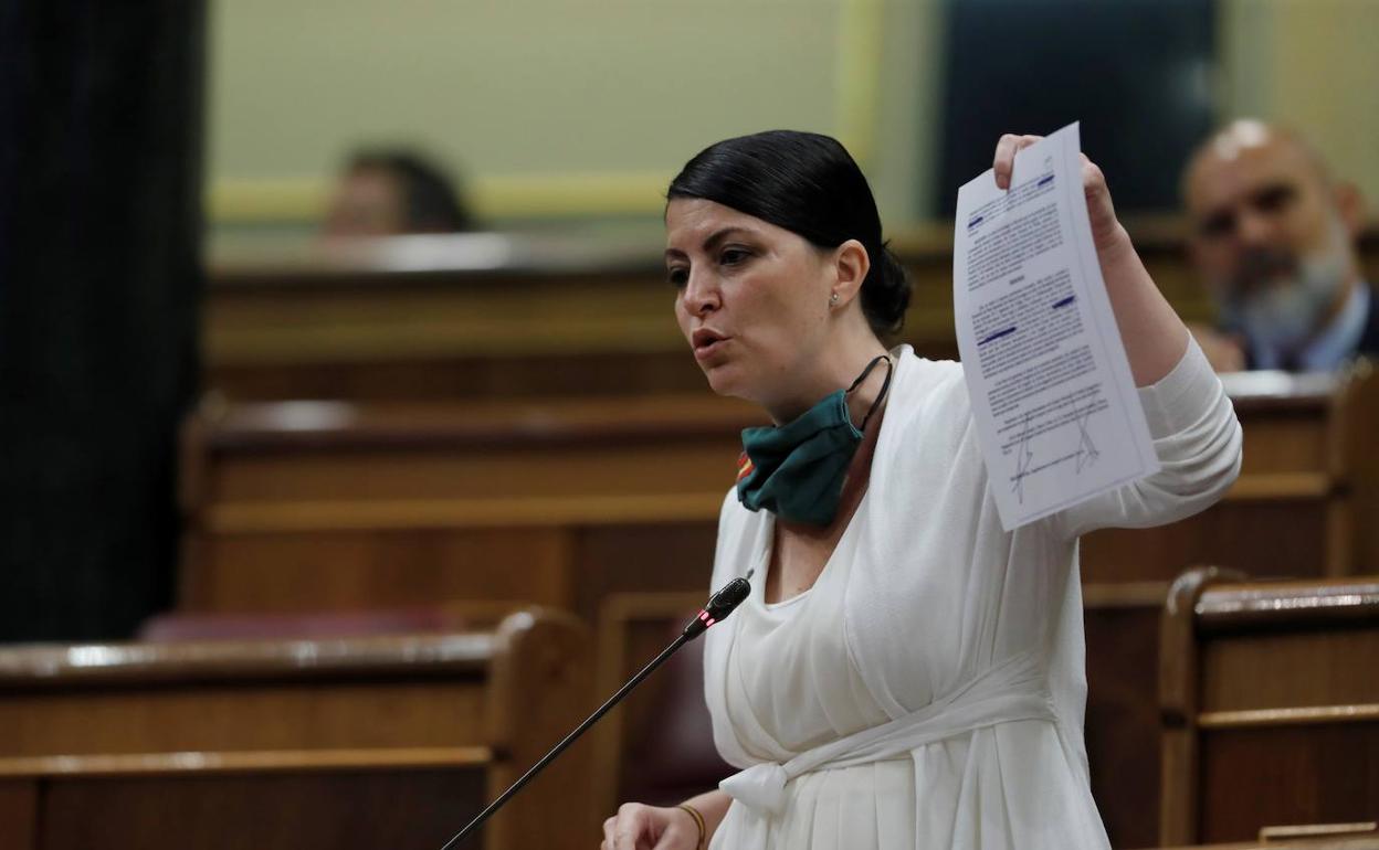 La secretaria general de Vox en el Congreso de los Diputados, Macarena Olona. 