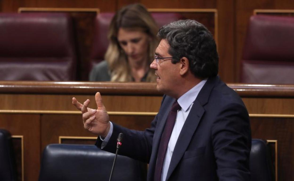 José Luis Escrivá, en el Congreso de los Diputados 