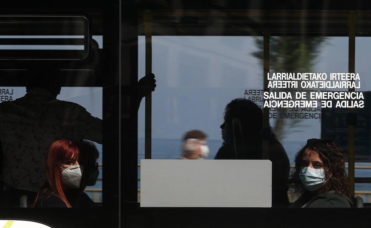 Imagen de un autobús en San Sebastián. 