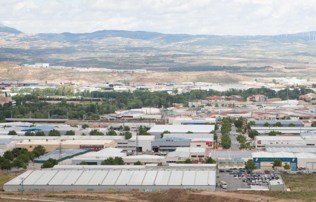 Panorámica del polígono industrial La Portalada. 