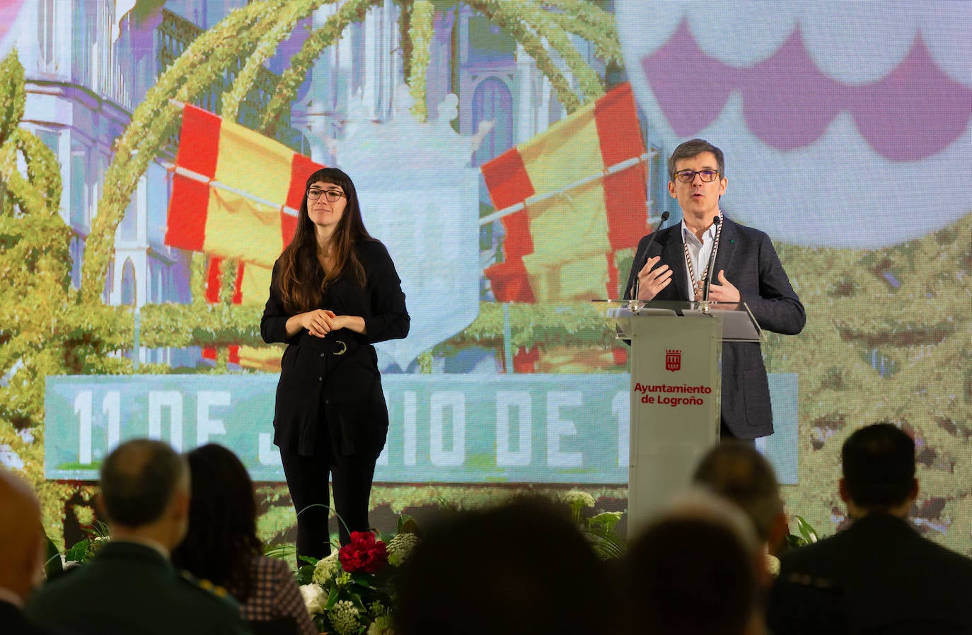 El alcalde de Logroño ha trasladado el agradecimiento del Consistorio a todos los ciudadanos