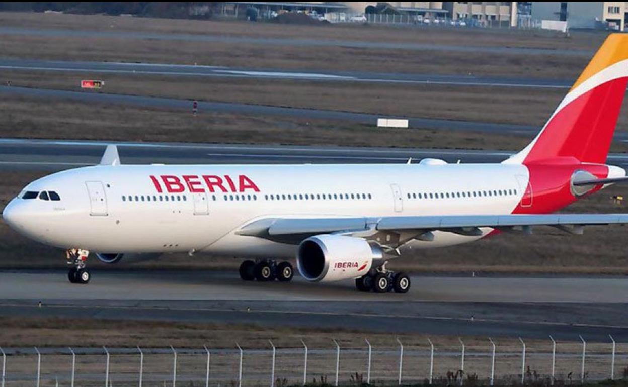 Un avión de Iberia.