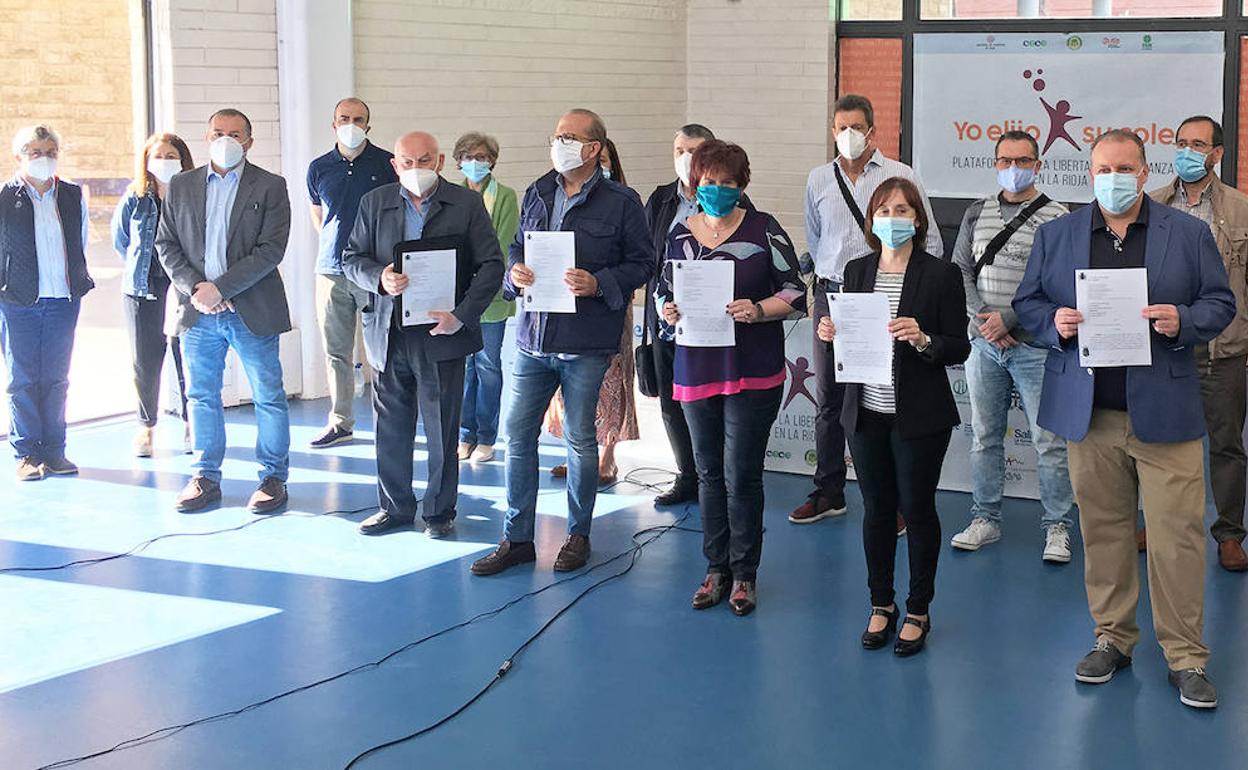 Imagen de la rueda de prensa de este viernes. 