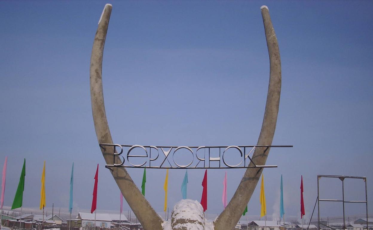 La localidad de Verjoyansk, en la extensa y habitualmente gélida república de Yakutia (Siberia oriental).