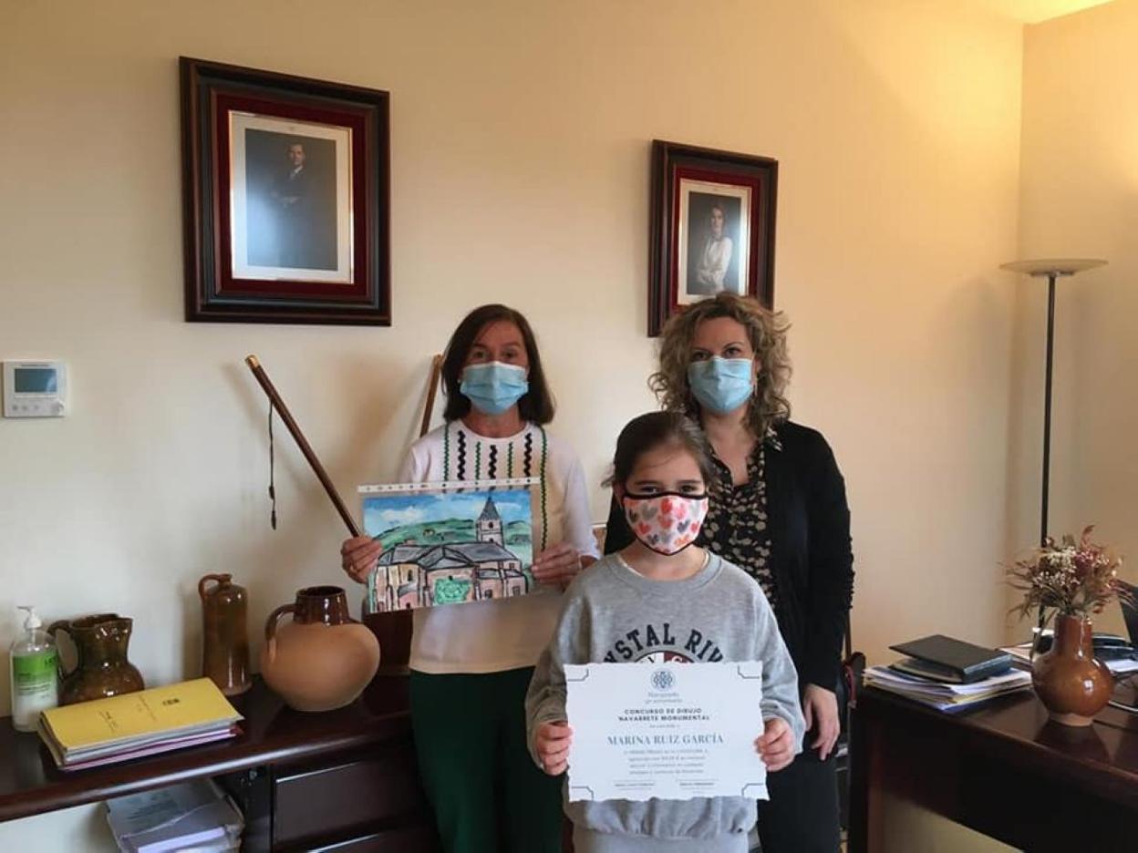 Marisa Corzana, Emilia Fernández y Marina Ruiz. 