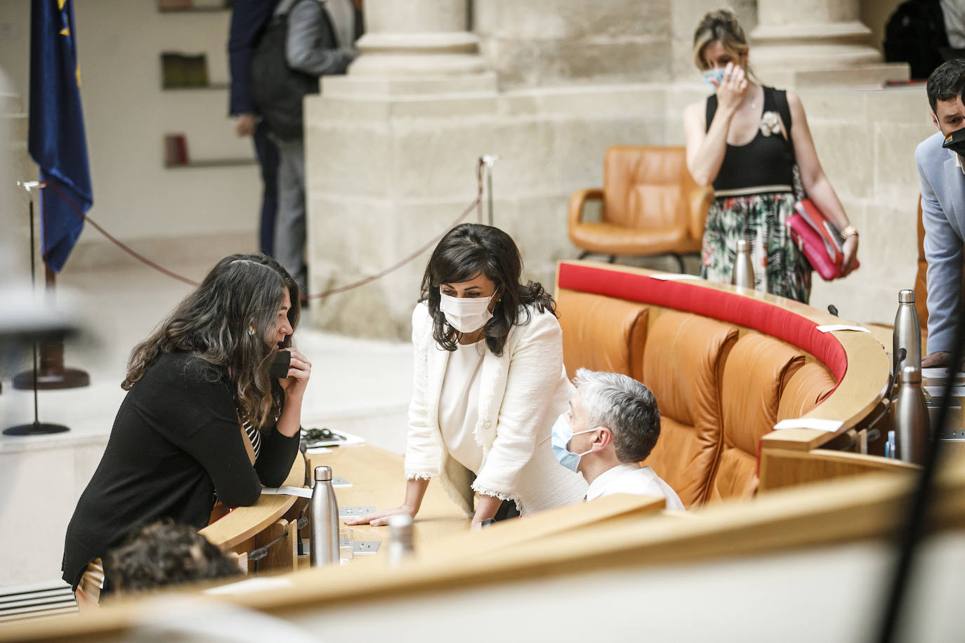 Concha Andreu, presidenta del Gobierno de La Rioja, ha protagonizado una larga intervención de 45 folios