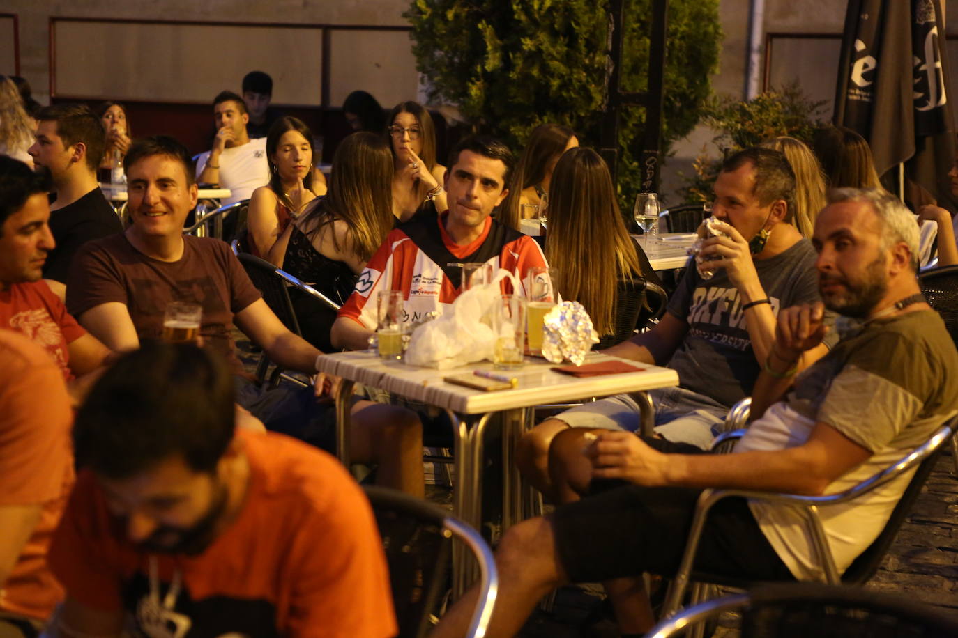 La afición blanquirroja ha sufrido bastante durante el encuentro frente al Castellón, pero finalmente ha merecido la pena