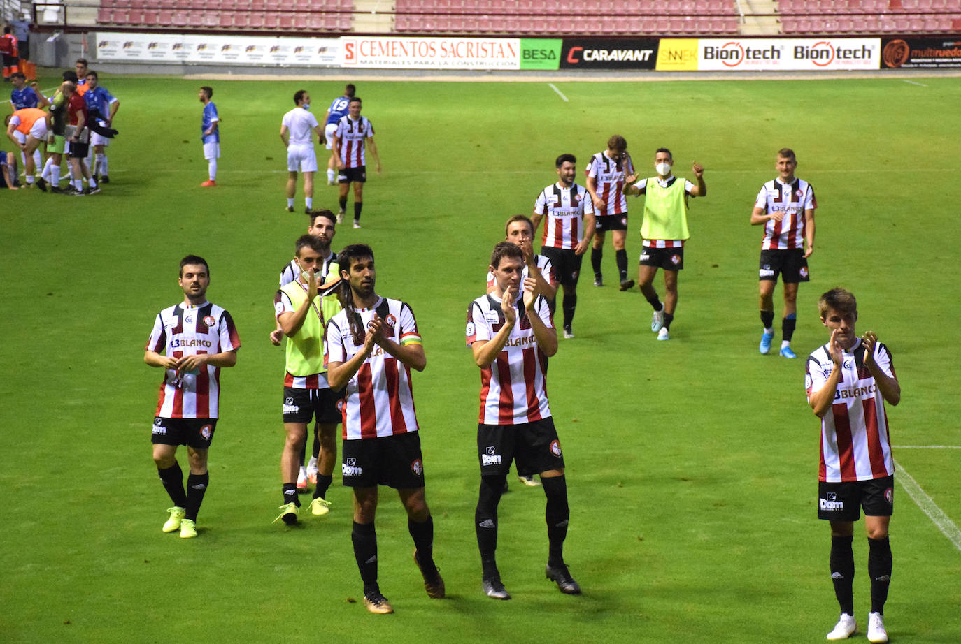 Los blanquirrojos se impusieron el sábado al Arnedo en Las Gaunas (2-0)