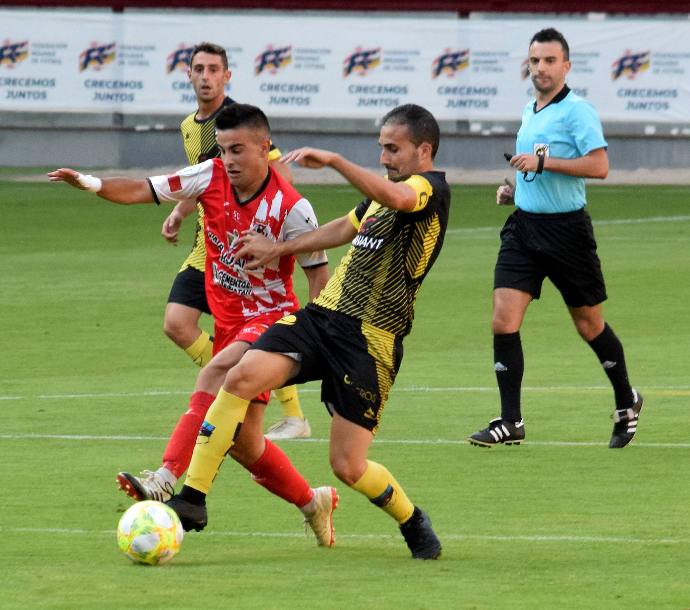 Los arlequinados han vencido al Casalarreina en la segunda semifinal del 'play off' de ascenso