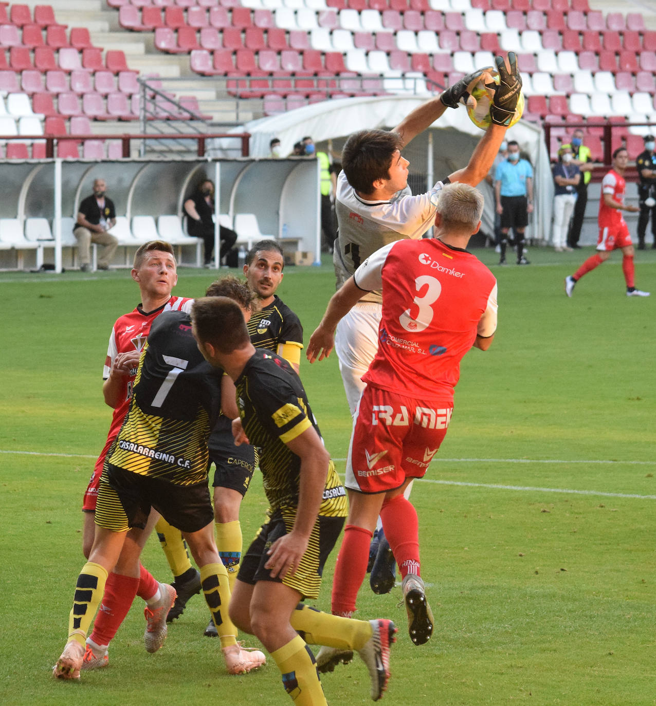 Los arlequinados han vencido al Casalarreina en la segunda semifinal del 'play off' de ascenso