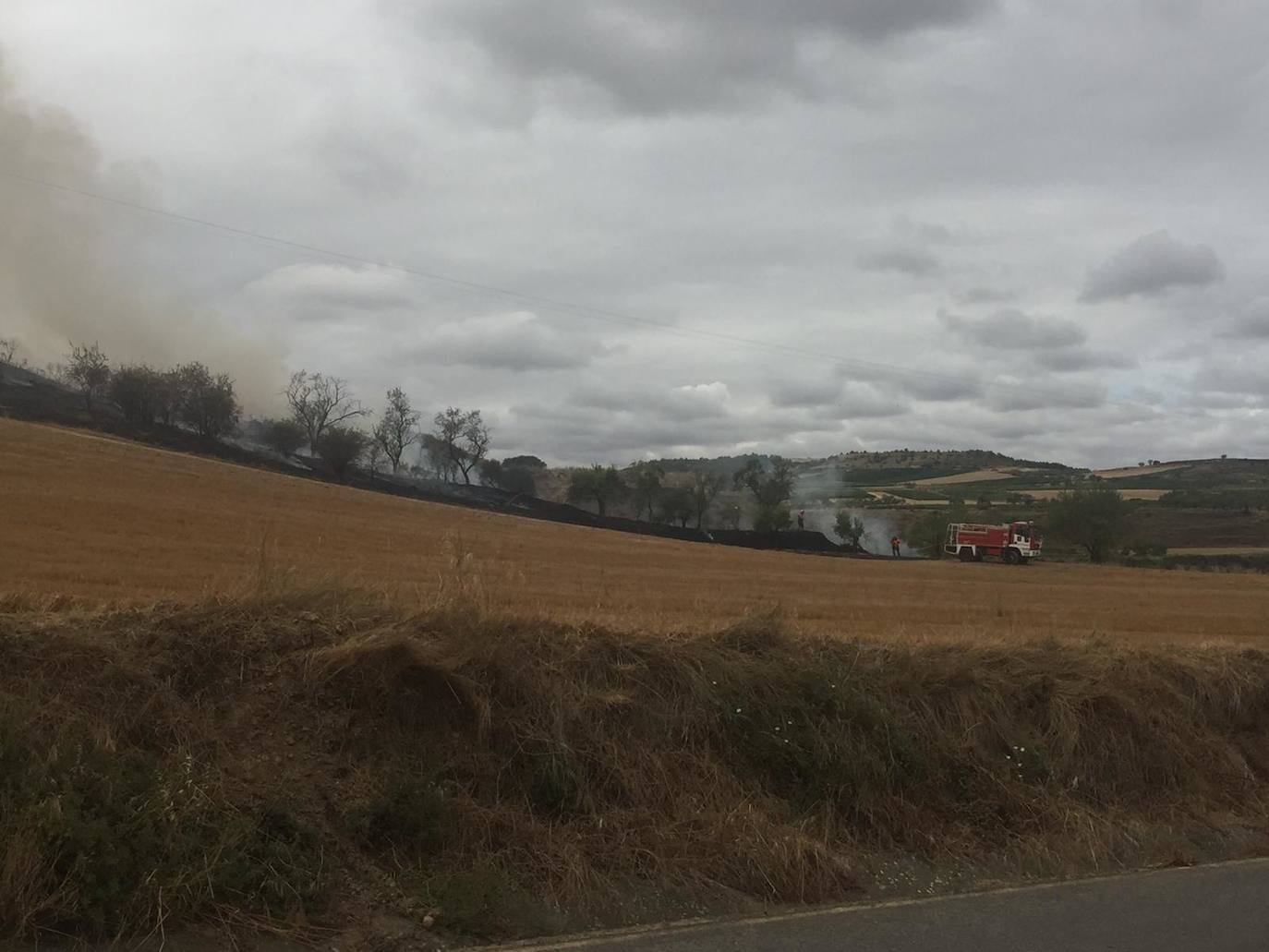 Este domingo se ha producido un incendio agrario que ha sido controlado a alrededor de las cuatro de la tarde