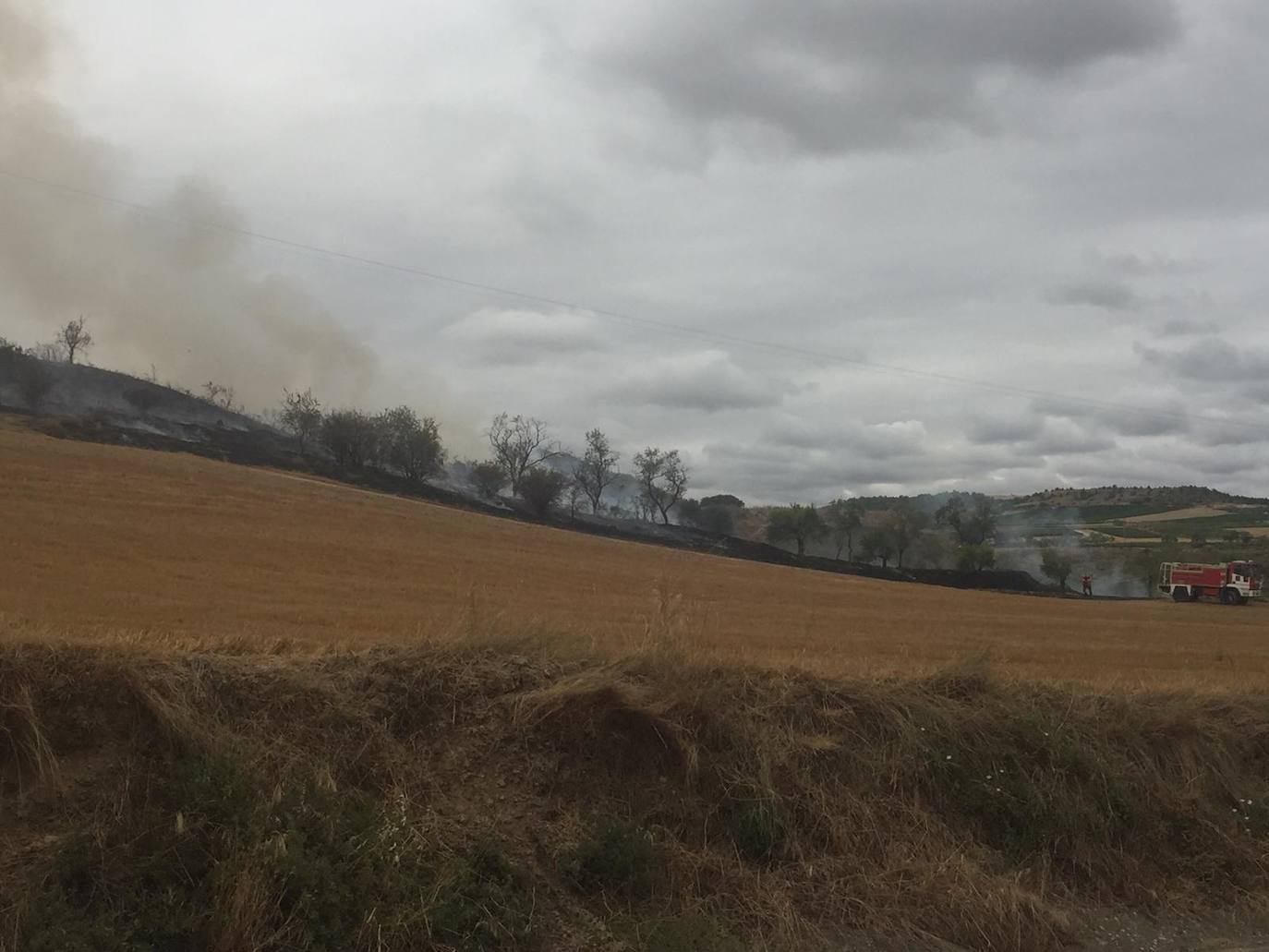 Este domingo se ha producido un incendio agrario que ha sido controlado a alrededor de las cuatro de la tarde