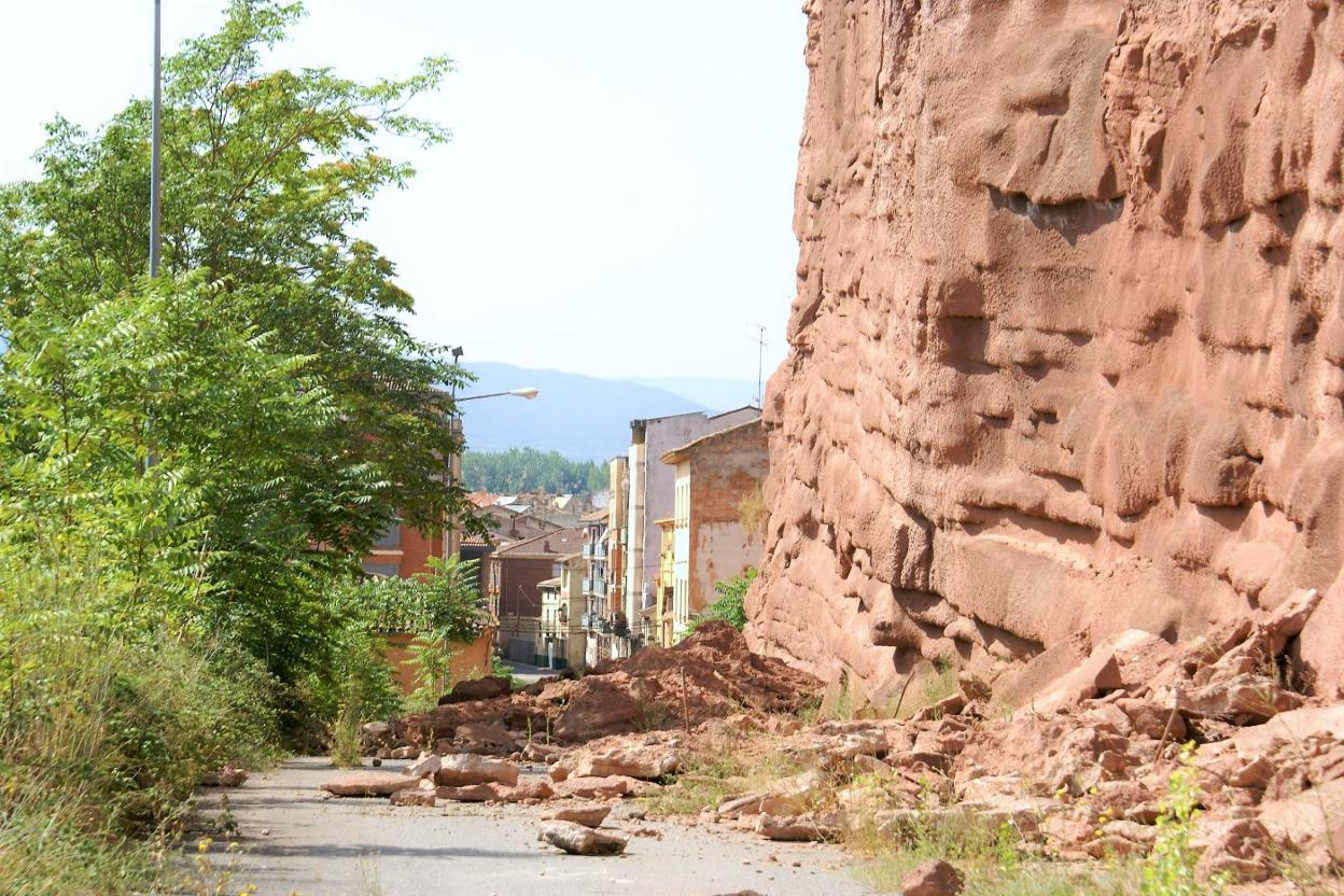 Estado actual del acceso oeste a la ciudad por el paraje de Peñaescalera. 