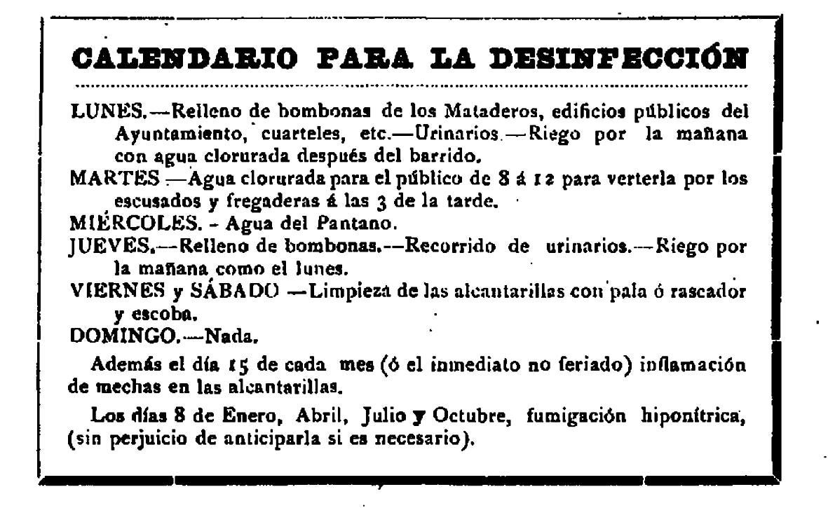 Plan semanal de limpieza de Logroño y otras órdenes generales.