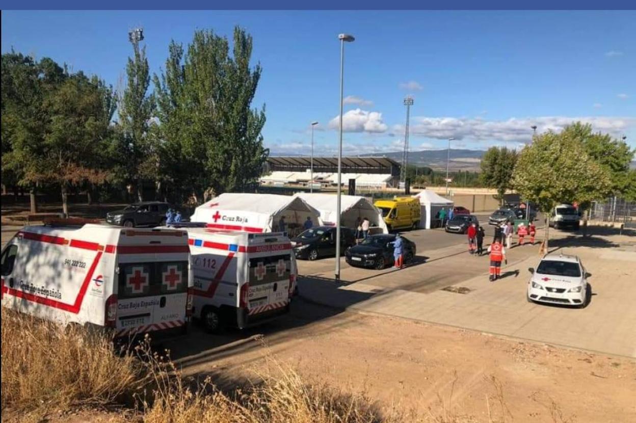 Centro de Diagnóstico Móvil ubicado en el estadio municipal La Molineta.