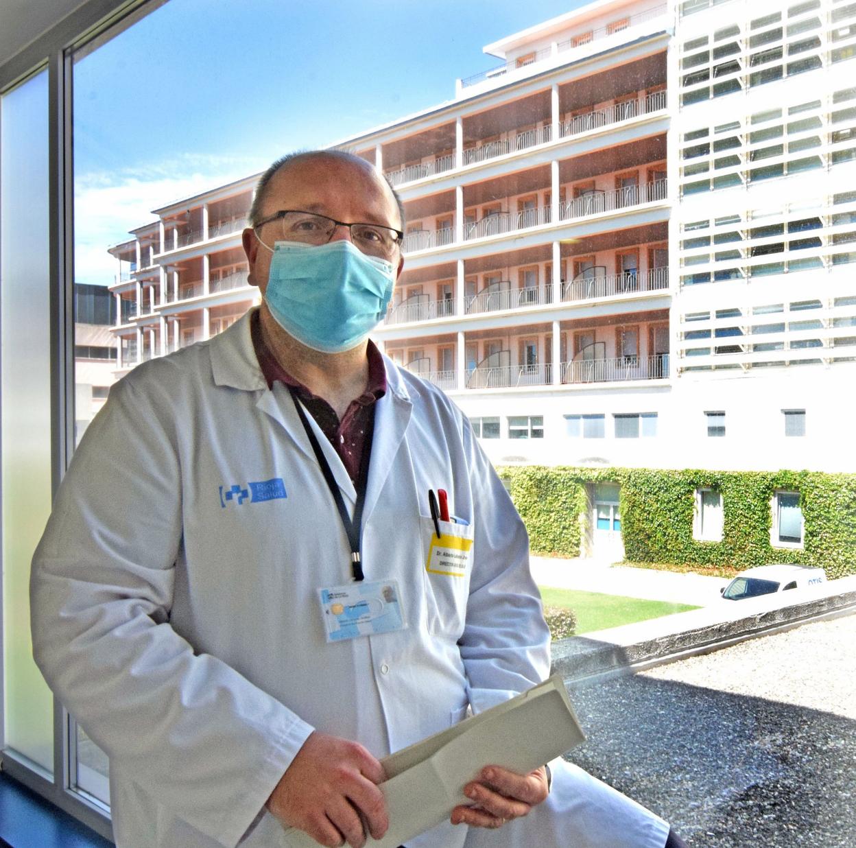 Alberto Lafuente, el jueves en el hospital San Pedro. 
