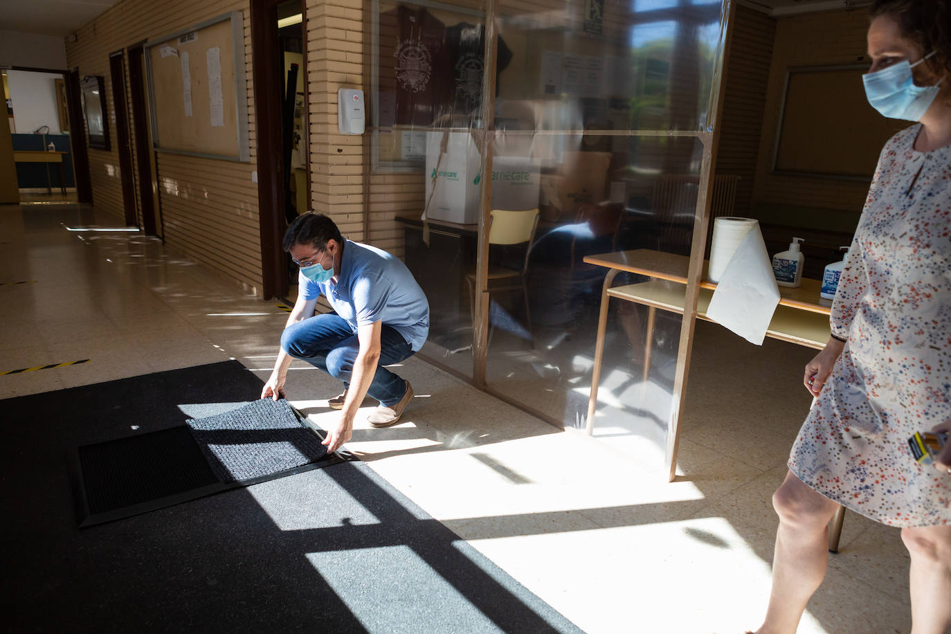 Los cambios en las aulas y espacios son evidentes frente al Covid-19