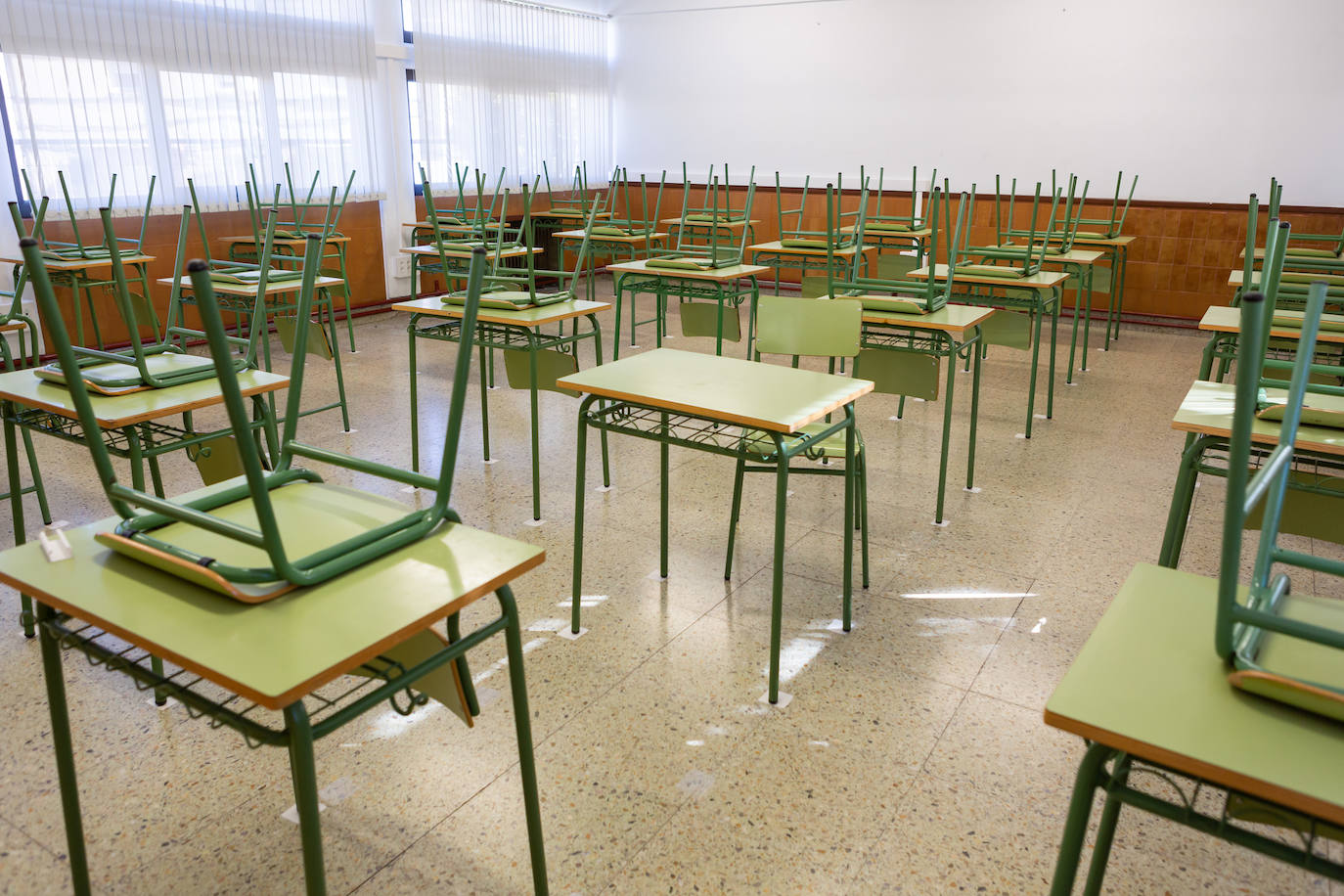 Los cambios en las aulas y espacios son evidentes frente al Covid-19