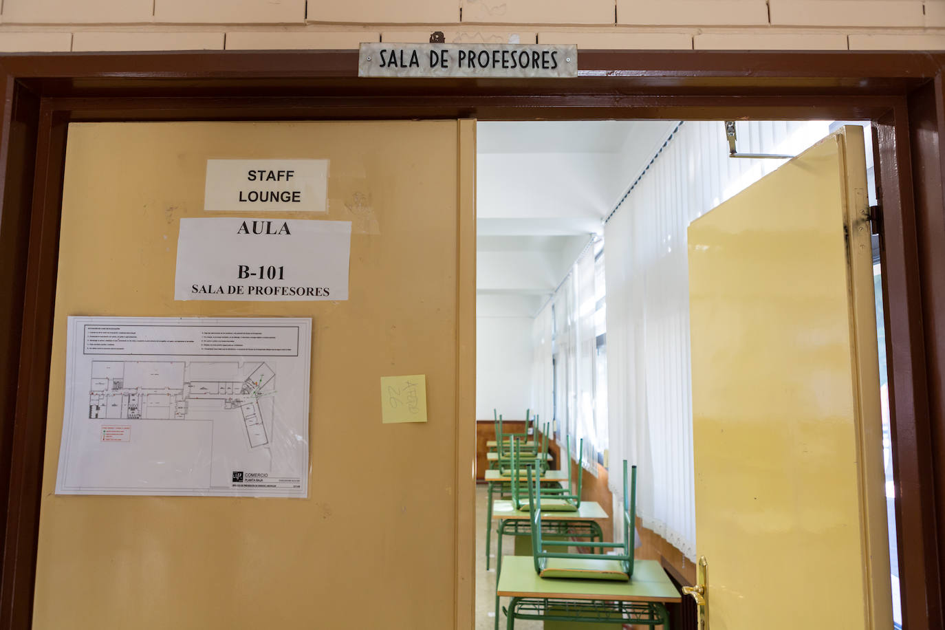 Los cambios en las aulas y espacios son evidentes frente al Covid-19